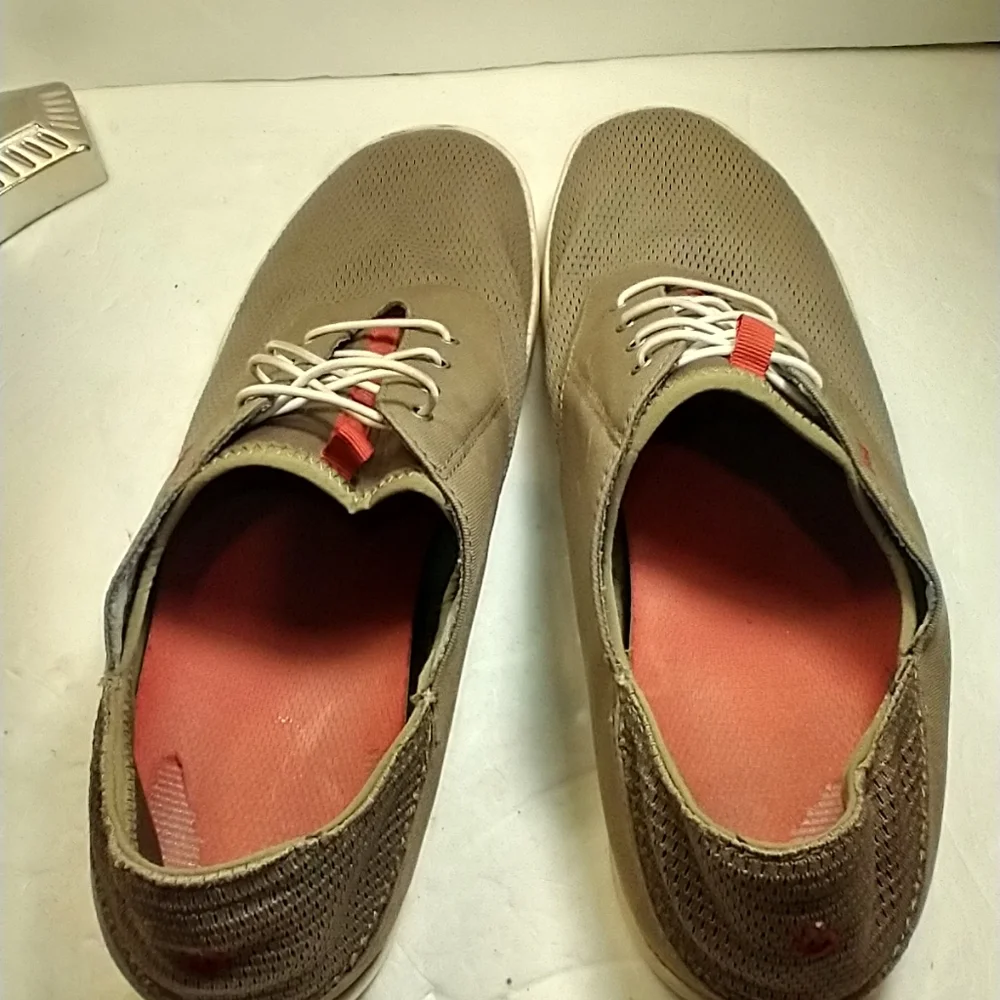 Olukai Nohea Moku No Tie Pull On Boat Shoes Sneakers Men's sz 12